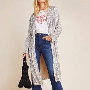 Brand New with Tags *NWT* Anthropologie BB Dakota  Sequined Duster Jacket